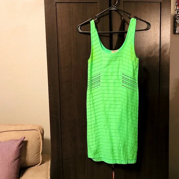 Arden B | Dresses | Neon Green Party Dress | Poshmark